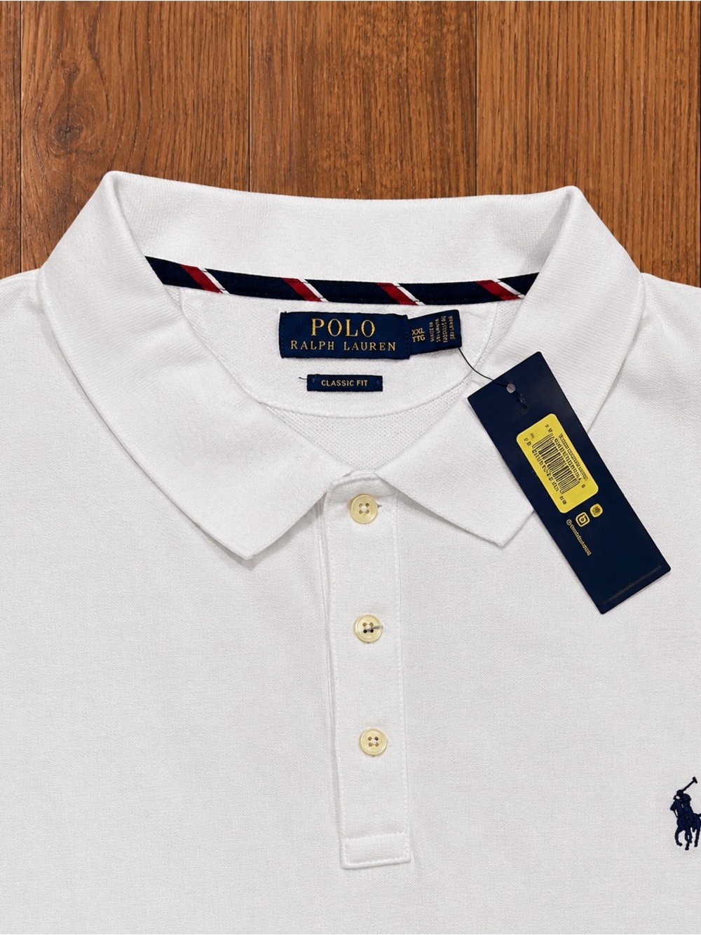 NWT Polo Ralph Lauren Classic Fit White Polo Shirt Men’s XXL Classic 100% Cotton - Picture 4 of 12